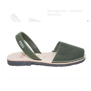 PONS Avarcas Classic Evergreen Size 37- leather sandals